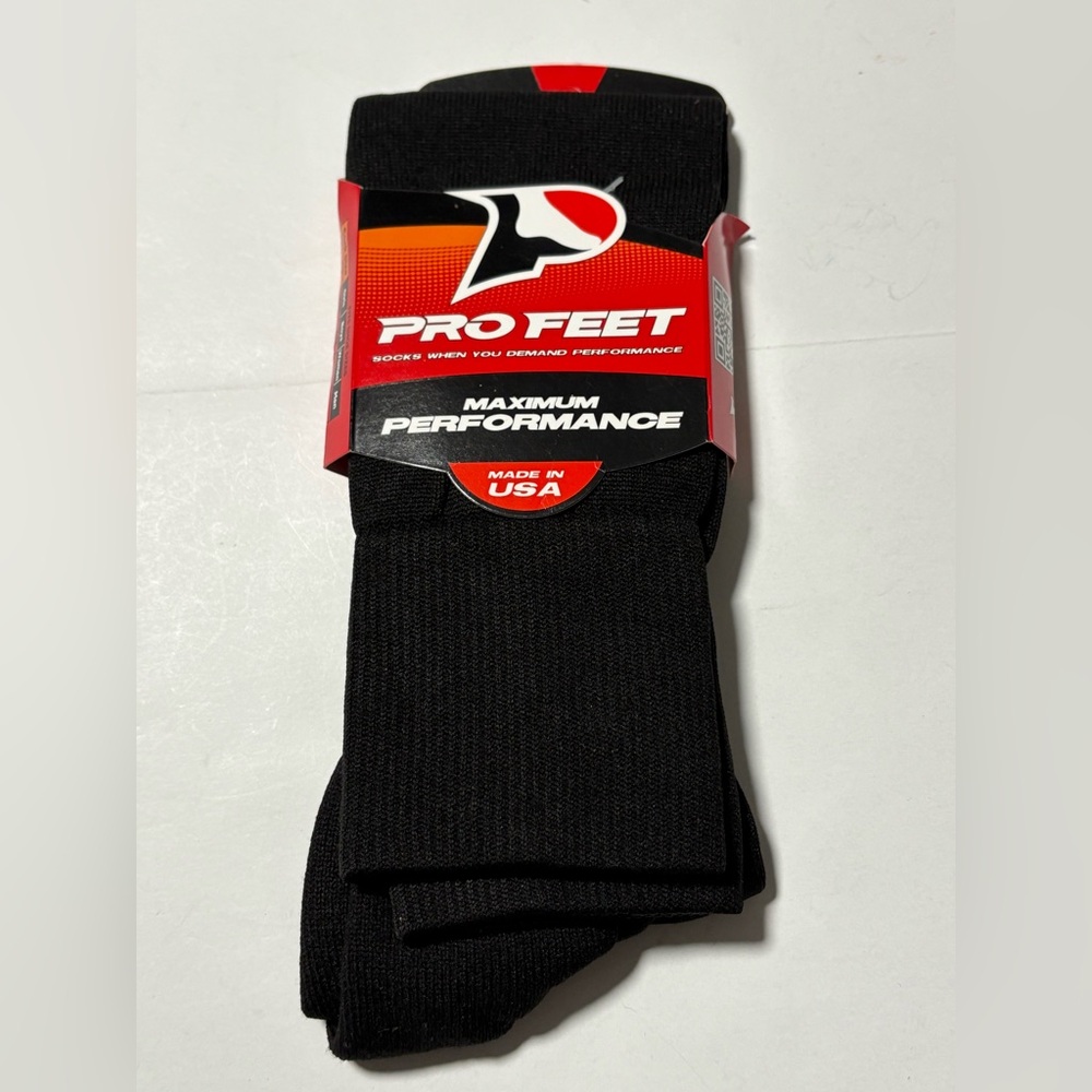 5/$15 Pro Feet Soccer Baseball Socks Black 10-13 Men’s 8.5-12 Womens 9-13 New